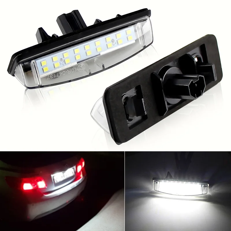 2PCS LED License Plate Lights for LEXUS Is200 Is300 Ls430 Gs300 Gs430 Gs400 Es300 Es330 Rx330 Rx300 auto Number Plate Lamp NEW