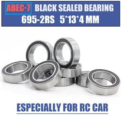 695RS Bearing 10PCS 5x13x4 mm ABEC-7 Hobby Electric RC Car Truck 695 RS 2RS Ball Bearings 695-2RS Black Sealed