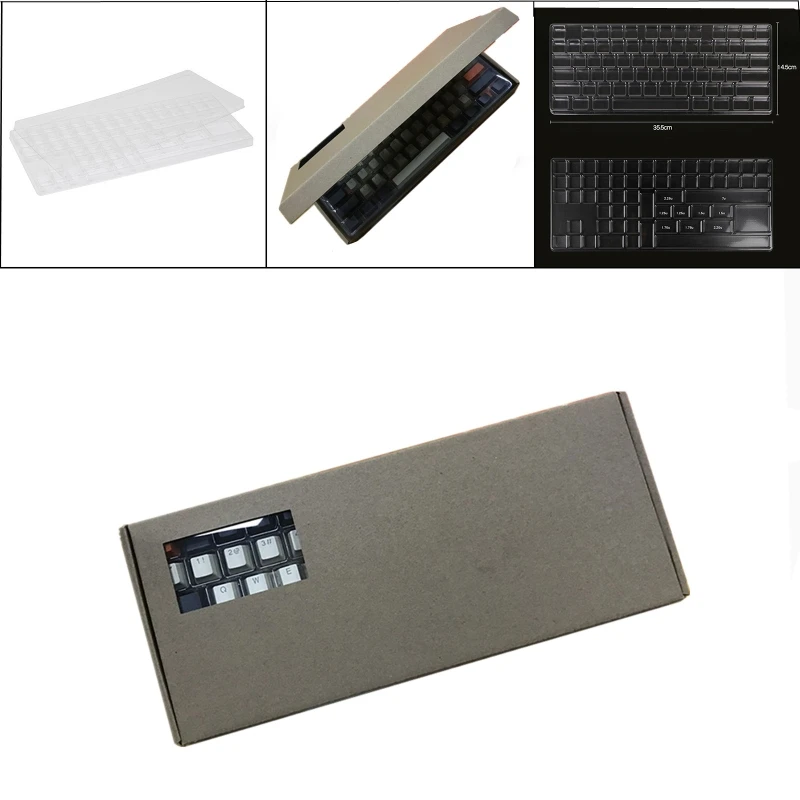 Keycap caixa de armazenamento à prova de poeira lavável tampa clara compartimento keycaps coleção conjunto teclado organizador caixas 2 camadas
