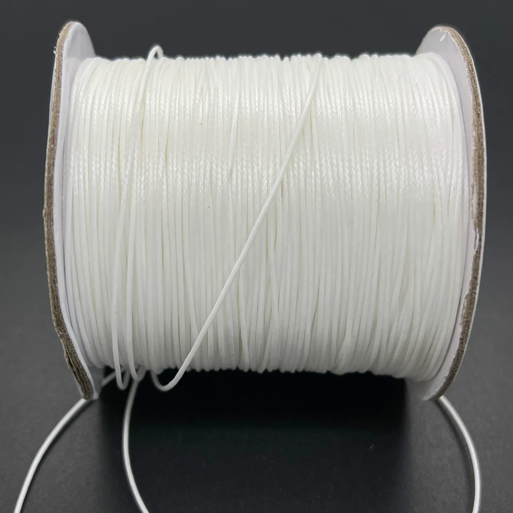 NEW 0.5/0.8/1.0/1.5/2.0/2.5mm Waxed Cotton Cord Thread String Strap Necklace Rope for Jewelry Making for Shamballa Bracelet