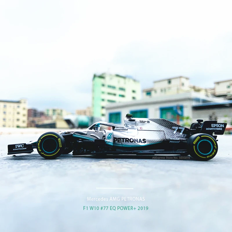 Bburago-Diecast Alloy Model Car, Fórmula de corrida F1, Simulação estática, 1:43, SF90, SF71H, SF70H, SF16H, RB15, RB12, RB13, RB14, W10, 2019