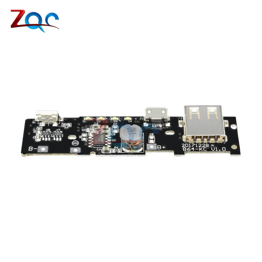 5V 2.1A Power Bank Charger Module Power Bank Circuit Board PCB Step Up Boost Power Bank Module DIY 18650 Battery