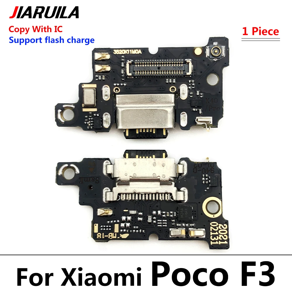 New USB Charging Port Dock Charger Connector Board For Xiaomi Poco F2 Pro F1 F3 X3 Pro Main Board Motherboard Flex Cable