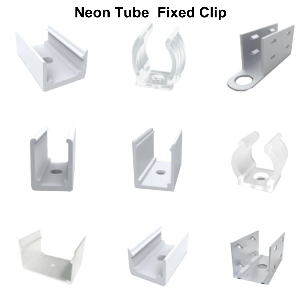 fixo clipe led neon tubo flexivel led strip light silica gel soft lampada titular do tubo ws2811 ws2812b ws2813 sk6812 01