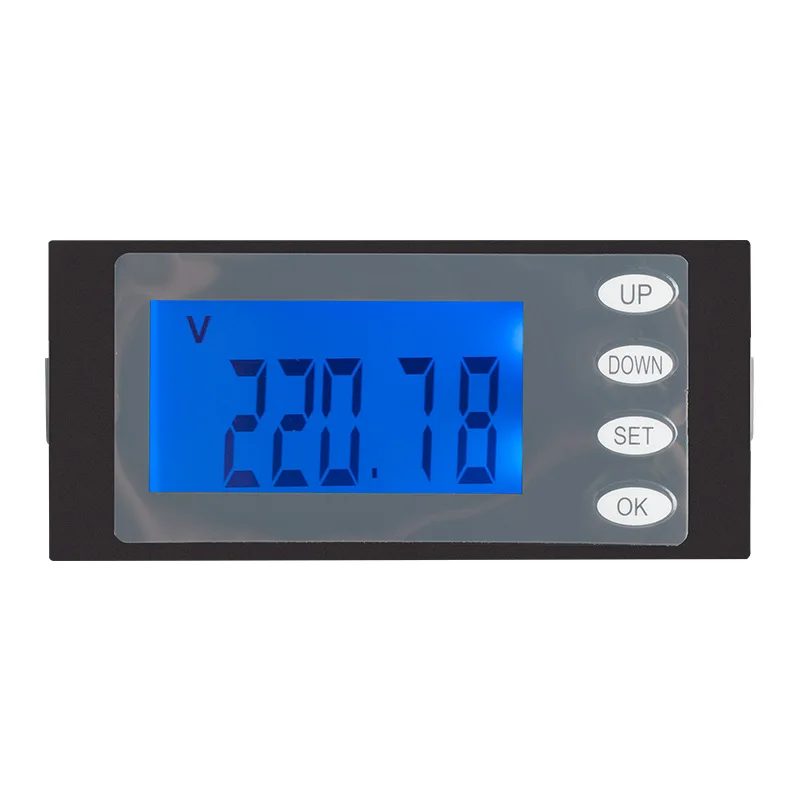 Warmefair – Watt-mètre numérique LCD monophasé, 220V, 100a, 5 en 1, moniteur de tension de courant, d'énergie, Kwh avec bobine CT