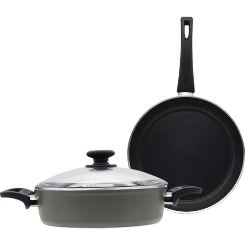 Aryıldız Vera Khaki 3 Piece Cookware Set