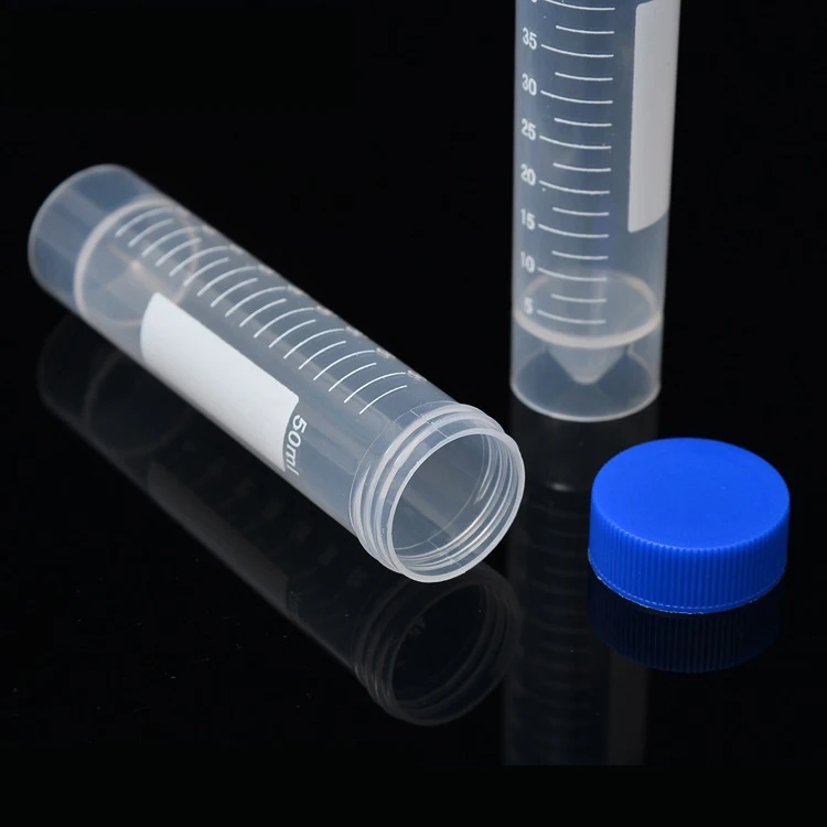 50Ml Cryotube Centrifugebuis Met Schroefdop En Schaal Medische Apparatuur Supply , Pack Van 50 Stuks