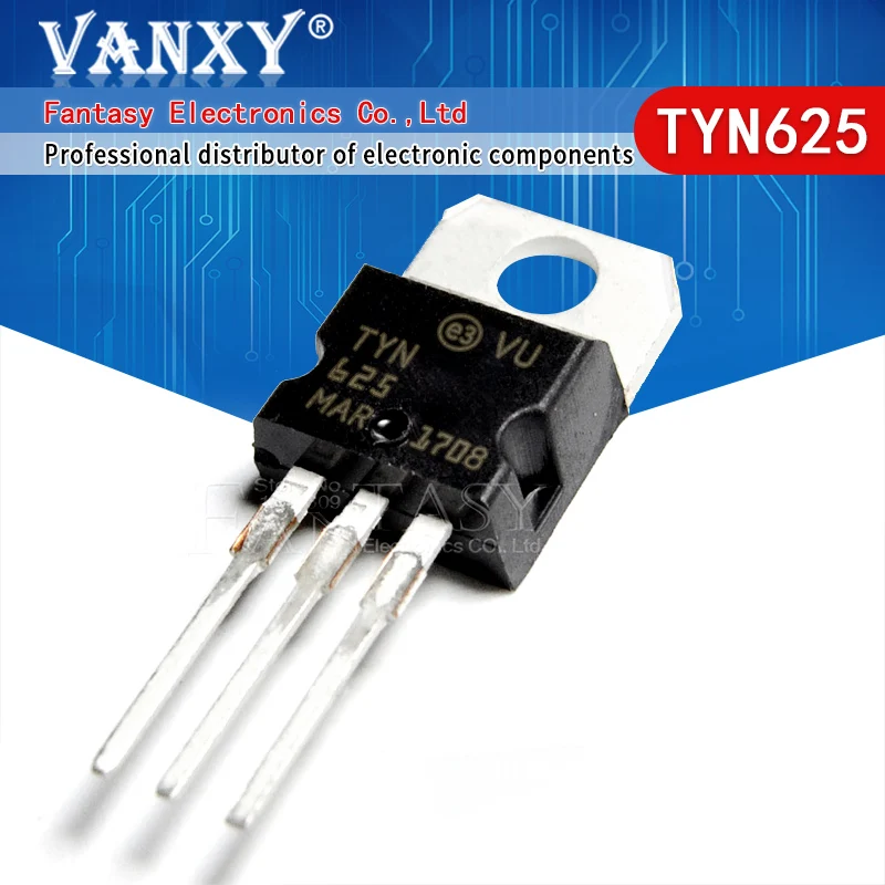 10PCS TYN625 TO-220 TYN625RG TYN610 TYN610 TYN612 TYN208 TYN412 TYN812 TYN840 TYN825 TYN1225 TYN816 TYN1012 TYN408 TYN410 TYN616