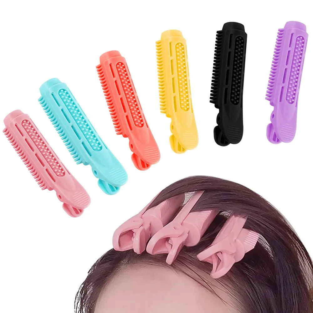 

Candy Color DIY Natural Fluffy Hair Clip Bangs Plastic Hair Root Curly Lightweight Hair Styling Hairpins Women Girls Accessories