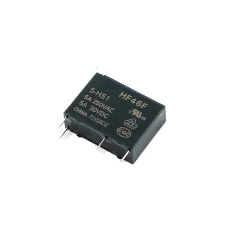 HOT 5V relay HF46F-5-HS1 HF46F 5 HS1 HF46F5HS1 Relay base 5VDC DC5V 5V 5A 4PIN