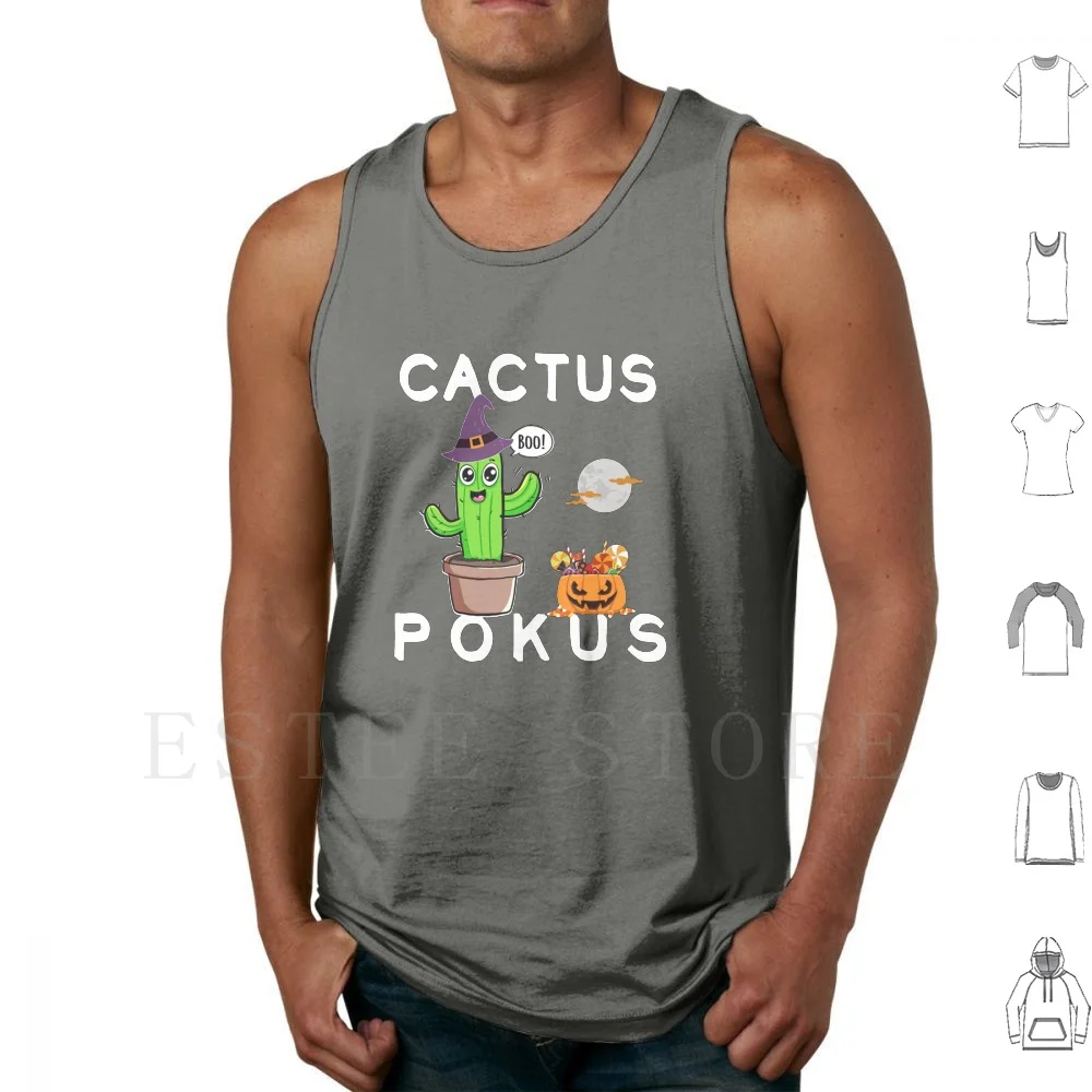 Cactus Pocus Funny Witches Hat Halloween Tank Tops Vest Honkus Ponkus Halloween 2020 Funny Duck Halloween Costume Witches