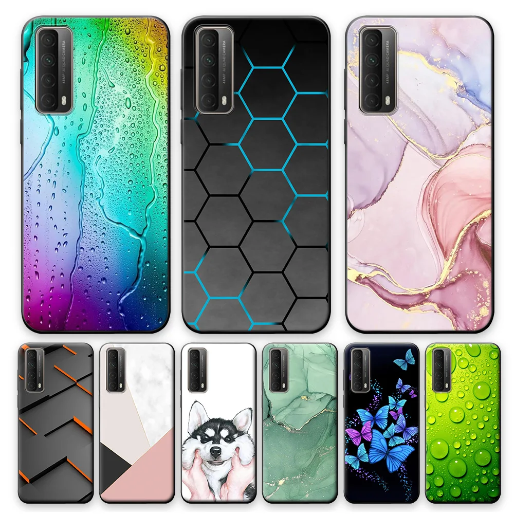 Case For Huawei P Smart 2021 Coque on Huawei Y7A Soft Silicone Cover For Huawei P Smart 2021 Protective Case For Huawei Y7A 6.67