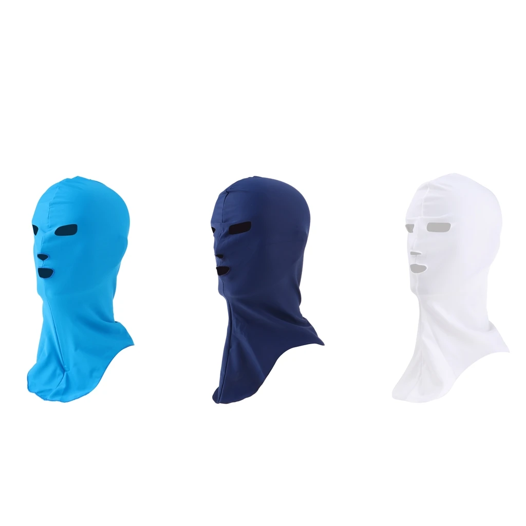 Swiming Diving Wetsuit Hood UV Sun Protection Full Face Mask Head Neck Cover Face Bikini Elastic Swim Cap