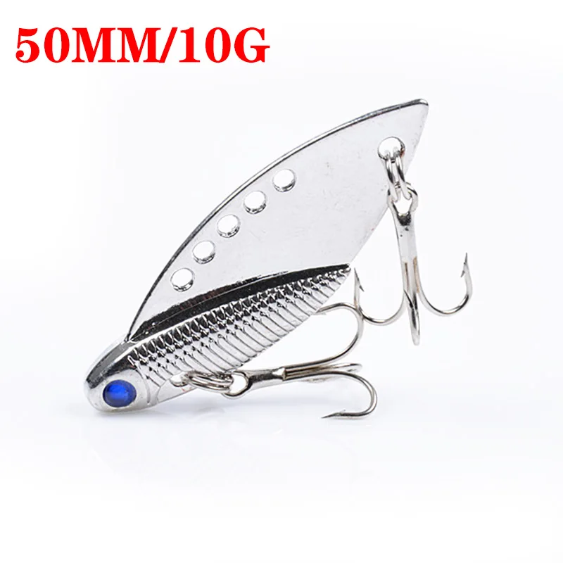 1Pcs 3D Metal Cicada Vib Fishing Lures 50mm 11g Vibrations Spoon Lure Hard Bait Bass Isca Crankbait Wobbler Spinner