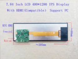 7.84 inch 8.8 Inch Long Strip HDMI Compatible 400*1280 480*1920 Second Monitor Case Aida64 Display CPU GPU Information Sub Displ