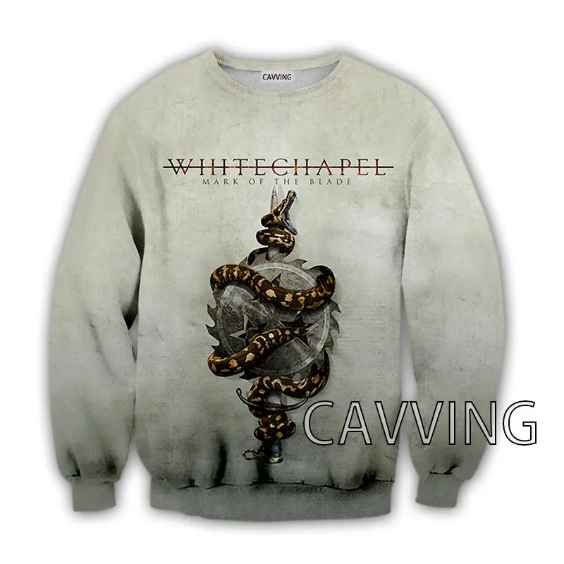 Cavving 3D Gedrukt Whitechapel Band Crewneck Sweatshirts Harajuku Stijlen Tops Lange Mouw Sweatshirts Voor Mannen/Vrouwen