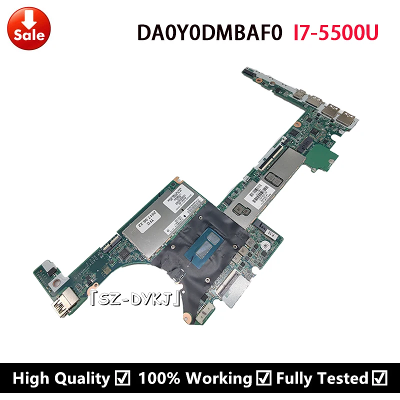 

For HP X360 G1 13-4000 Laptop Motherboard 801505-601 801505-501 801505-001 With i7-5500U CPU 8GB RAM DA0Y0DMBAF0 Mainboard