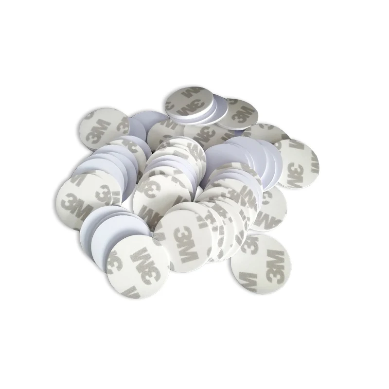 10PCS TK4100/F1108 25mm 125Khz RFID 꼬리표 TK4100 스티커 근접 식 카드 RFID 카드 판독기를위한 3M 접착제 접착 성 상표