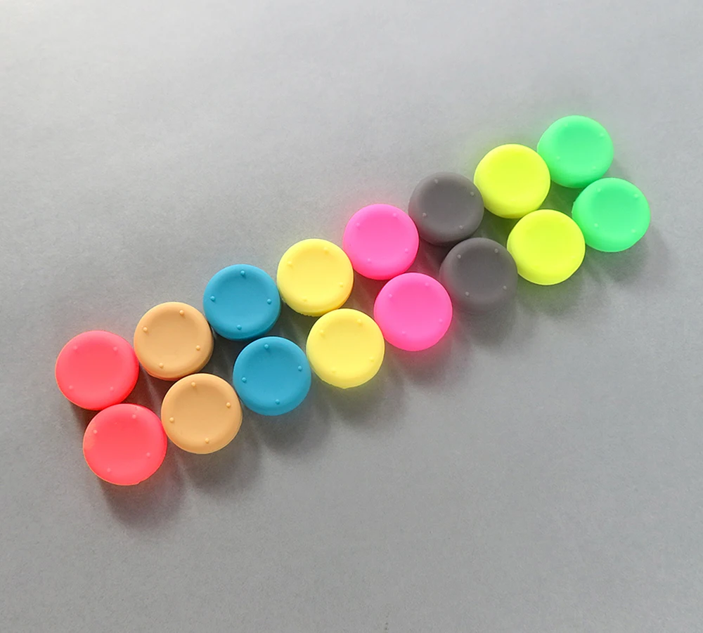 6 قطعة سيليكون مكافحة زلة تعزيز قبضة غطاء الجلد ل نينتندو سويتش لايت NS Joy Con تحكم JoyCon غمبد Thumbstick