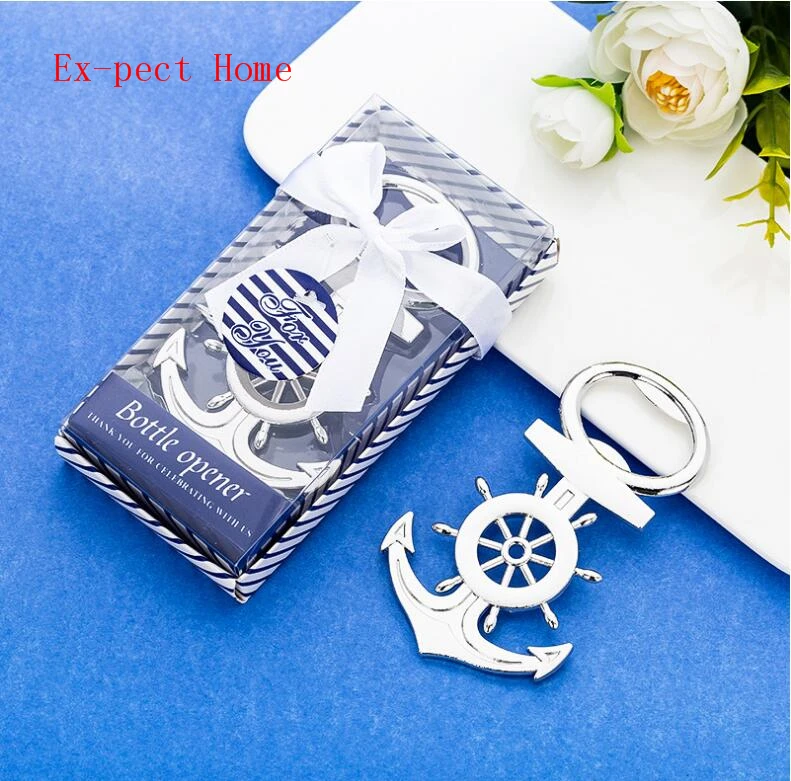 

50pcs New creative metal beer bottle opener gift wedding gift holiday gift small gift boat anchor bottle opener