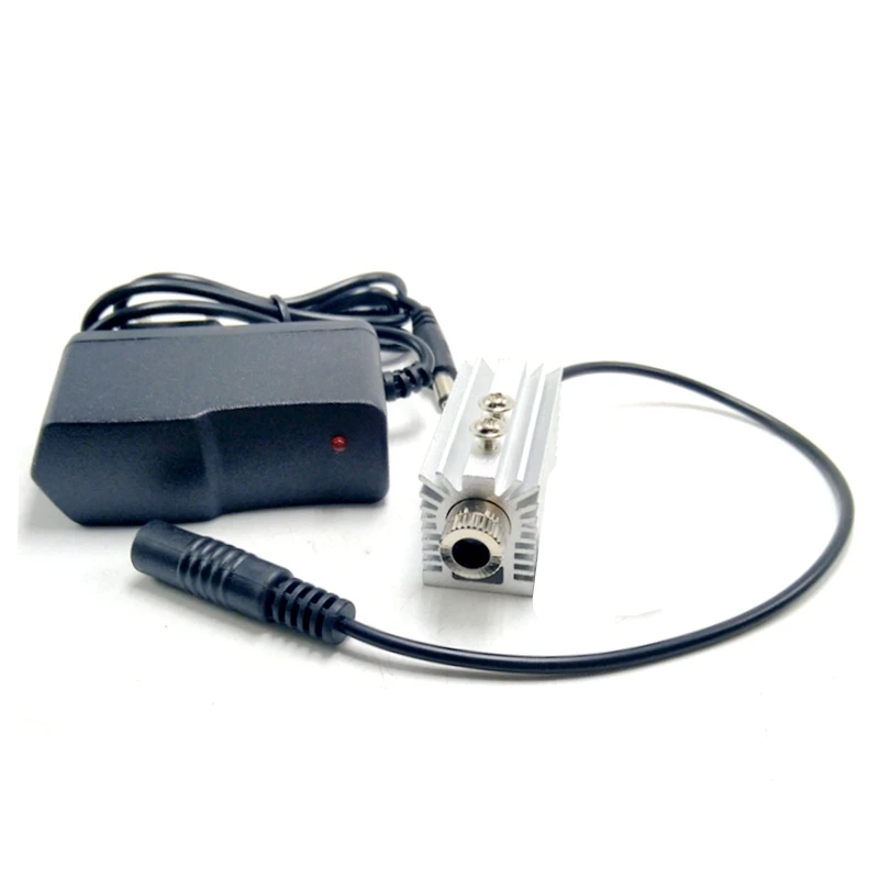 Focusable IR Laser Diode 808nm 200mW 810nm Infrared Laser Dot Generator Module with 5V Adapter & Heatsink