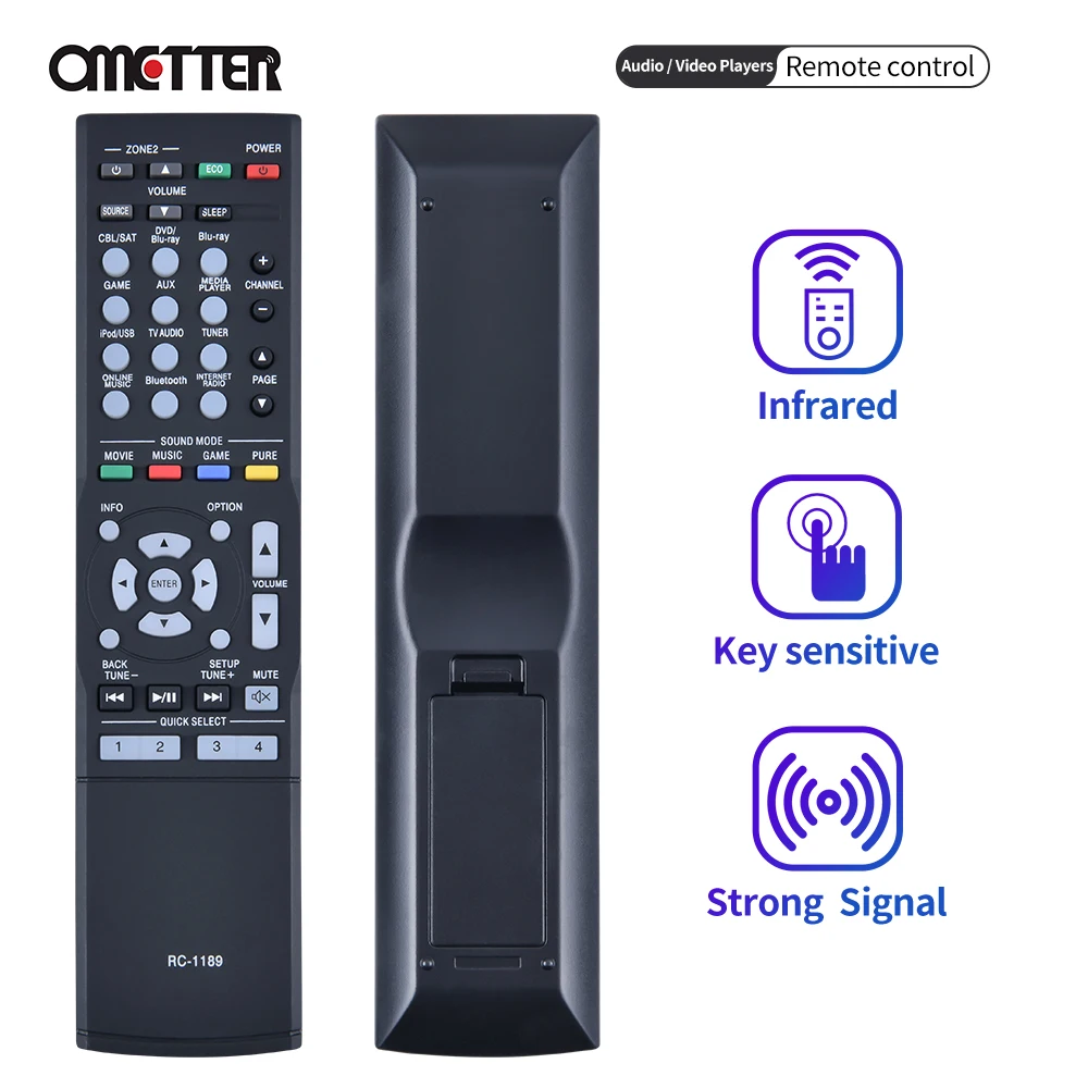 Receptor AV Peças para Controle Remoto Denon, RC-1189, AVR-S700W, AVR-S710W, AVR-S720W, AVR-X1100W, AVR-X1200W