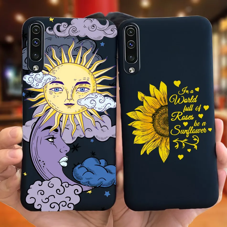 For Samsung Galaxy A50 A30 Case Cover Luxury Flower Soft Silicone Phone Back Cover For Samsung A50S A 50 S 50s A30S 30s Cases