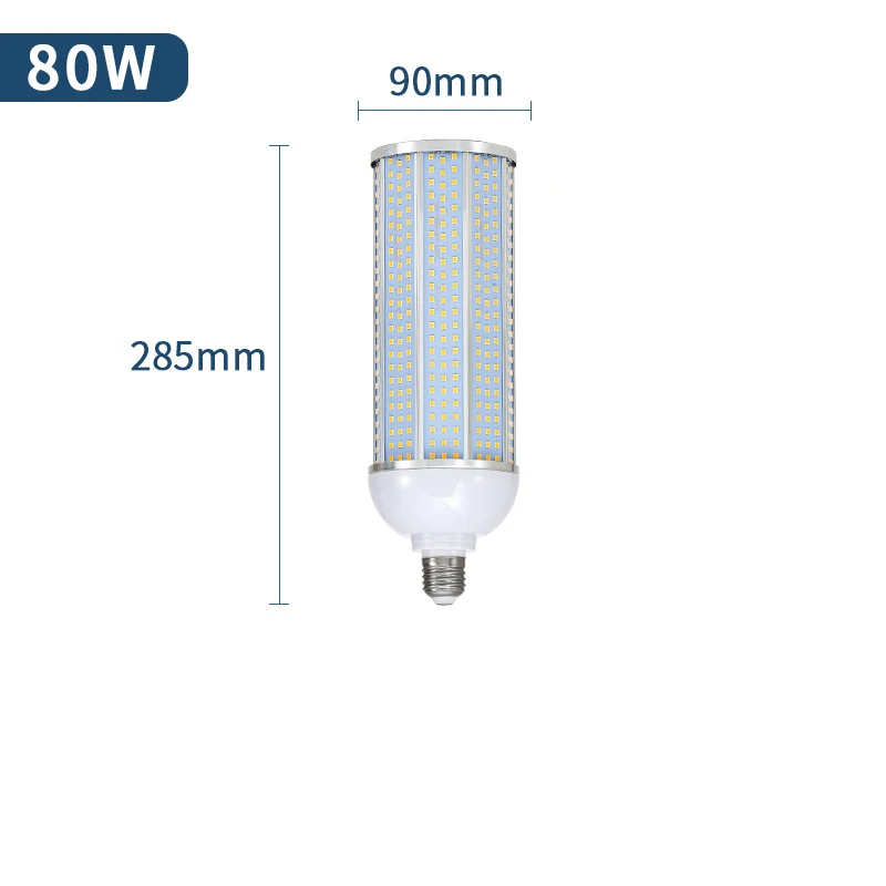 

10pcs LED Spot Light Corn Lamp Road Street Factory Bulb E27/E39/E40 30w 60w 80w Natural White 4000k Aluminum Lamp For Warehouse