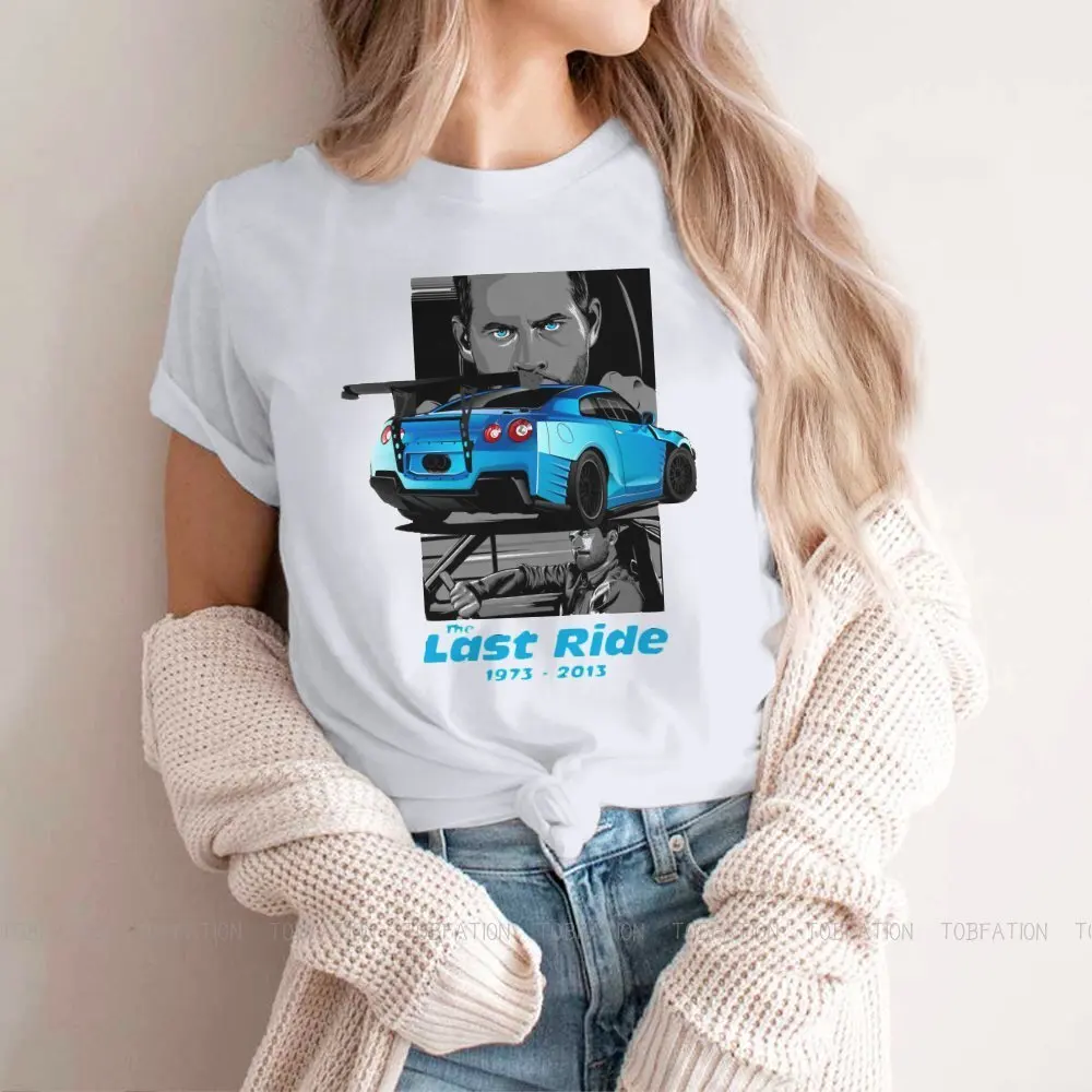 Paul Walker  GT-R Women Shirts Fast and Furious Film Oversized T-shirt Kawaii Vintage Female Clothing