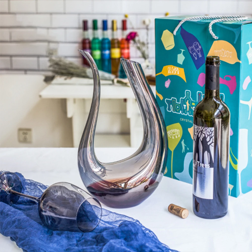 دورق زجاجي كبير 1400 مللي ، إك - مراجعة Decanter Aerator Set وسعره
