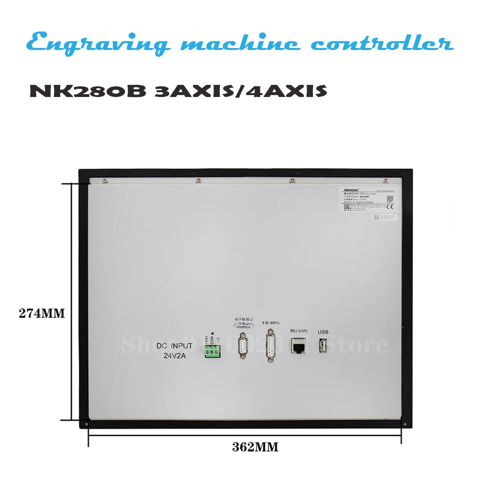 CNC Engraving Machine Controller NK280B 3/4AXIS Integrated ระบบ WEIHONG NC StudioV10NK280B เชื่อมต่อแบบบูรณาการการ์ดควบคุม
