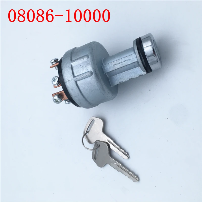 Ignition Switch, Starter Switch 08086-10000 with 2 keys for Excavator