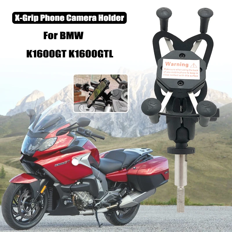 K1600GT GPS Navigation Frame Mobile Phone Mount Bracket X- Phone Holder For BMW K1600 GTL K 1600GT 1600GTL 2012-2019 2017 2018