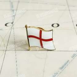 England National Flag Lapel Pins Crystal Epoxy Metal Enamel Badge Paint Brooch Souvenir Suit  Personality  Commemorative Gifts