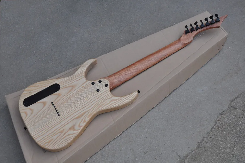 Factory custom 7 Strings Electric Guitar with Black Hardware,Rosewood Fretboard,Maple veneer,Provide customized service