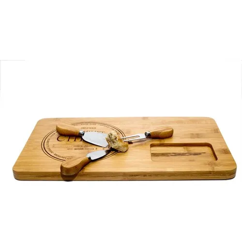 Mien Knife Set Bamboo Presentation Dish