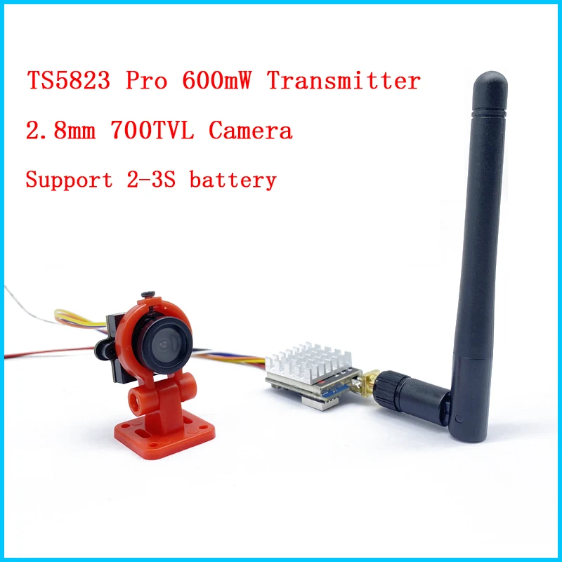 EWRF 5.8G 600mW Transmitter Launcher with 2.8mm 700TVL Camera Support 2-3S Battery and 3 Inch IPS LCD FPV Monitor For RC Drone