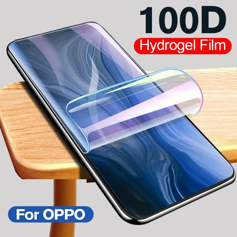 Hydrogel Film for OPPO Realme 8 5 6 7 Pro Q3 Gt 5g XT X2 Realmi 8i C3 Reno 3 4 Lite Se 4z 6z 5z 2 2z Screen Protector Film