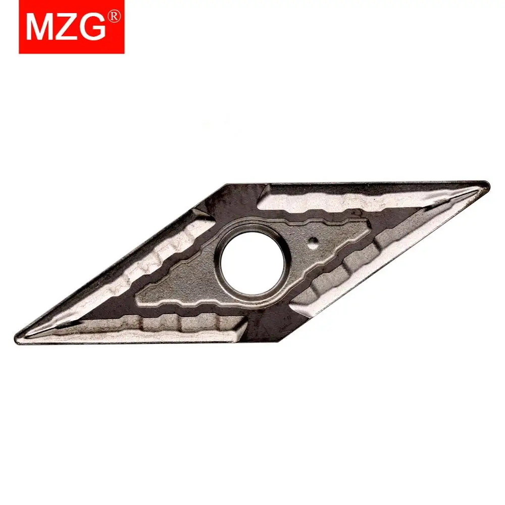 MZG VNMG160404-MT, ZN60 CNC, alésage et rotation, Inserts de cerme en carbure massif, pour mise en évidence en acier support MVJN MVUN