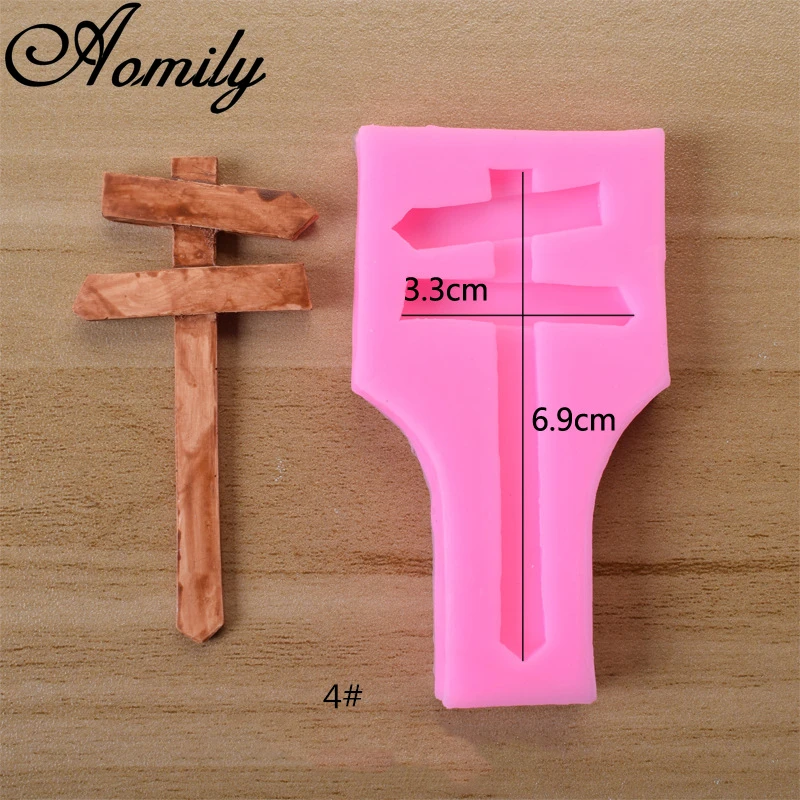 Aomily Street Sign Signage Ladder Fence Silicone Cake Mold Chocolate Bakeware Mold DIY Pastry Ice Block Soap Mould Baking Tools