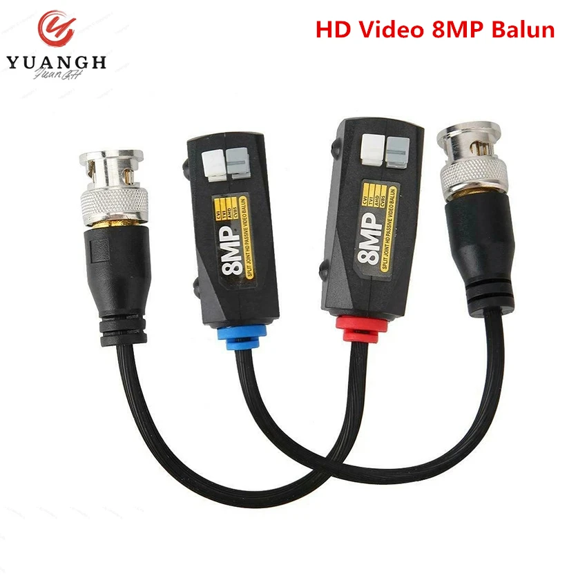 4K HD Passive BNC Video Balun 8MP HD Twisted Pair Coax Transceivers UTP Balun For CVI TVI AHD Camera