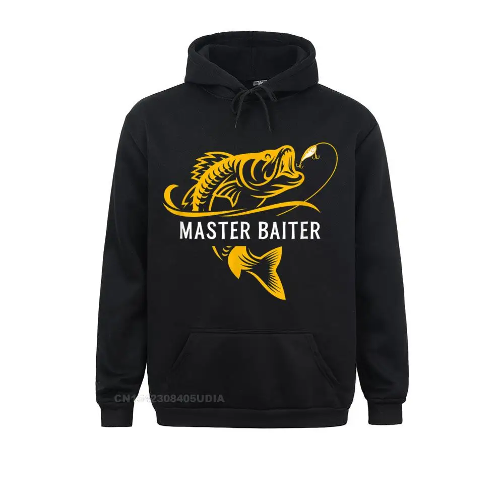 Master Baiter Funny Fishing Hoodie Sweatshirts Long Sleeve Custom Cheap Men Lovers Day Hoodies Custom Hoods