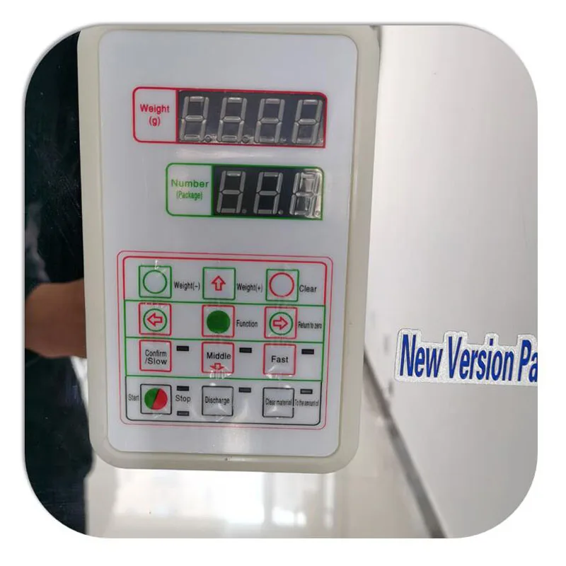 Macchina imballatrice intelligente per polvere di granuli con pesatura automatica, macchina imballatrice intelligente per semi di cereali, foglie di tè, sale e riso