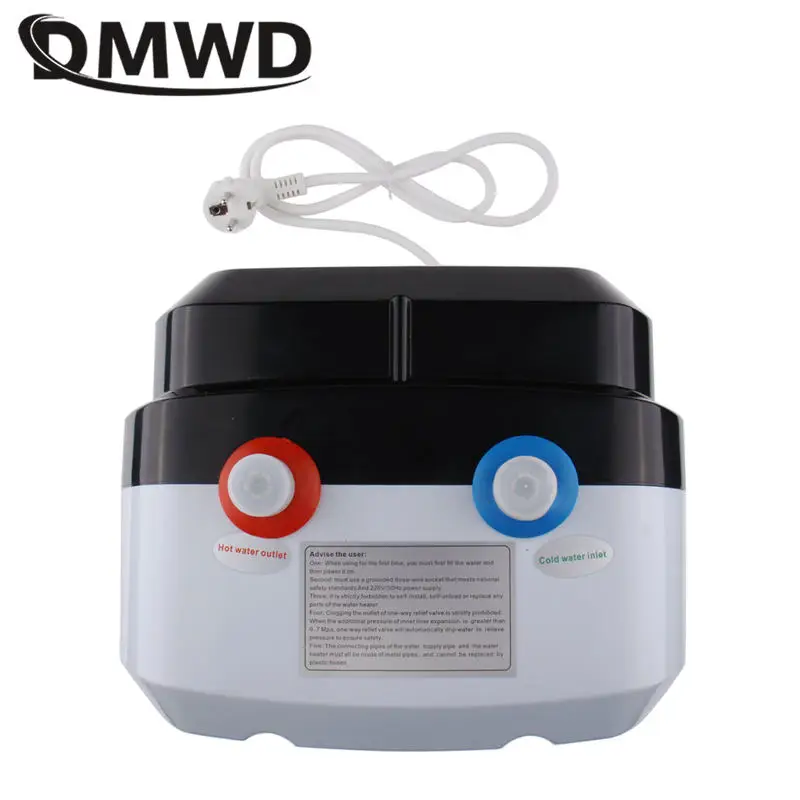 DMWD-Chauffe-eau électrique instantané 8L, 110V, thermo-induction, pour la cuisine, chauffage rapide de l\'eau, eau chaude