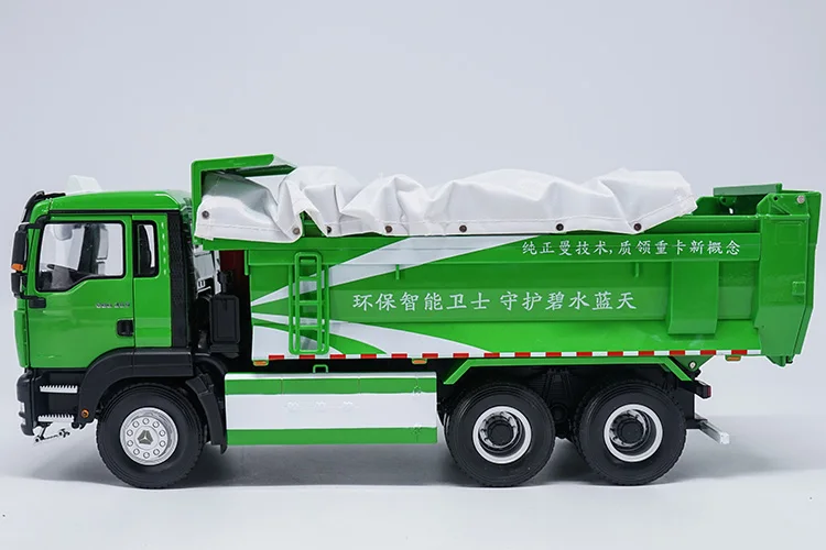 Original Factory 1:24 Heavy Duty Truck Sinotruk Sitrak C6g G7 Dump Truck Construction Vehicles Diecast Toy Collection Model