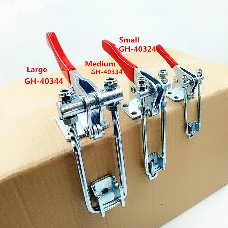 90 Degree Quick Release Clamp 304 Stainless Adjustable Metal Anti-Slip Toggle Latch Catch Clasp for Woodworking Press Clamps