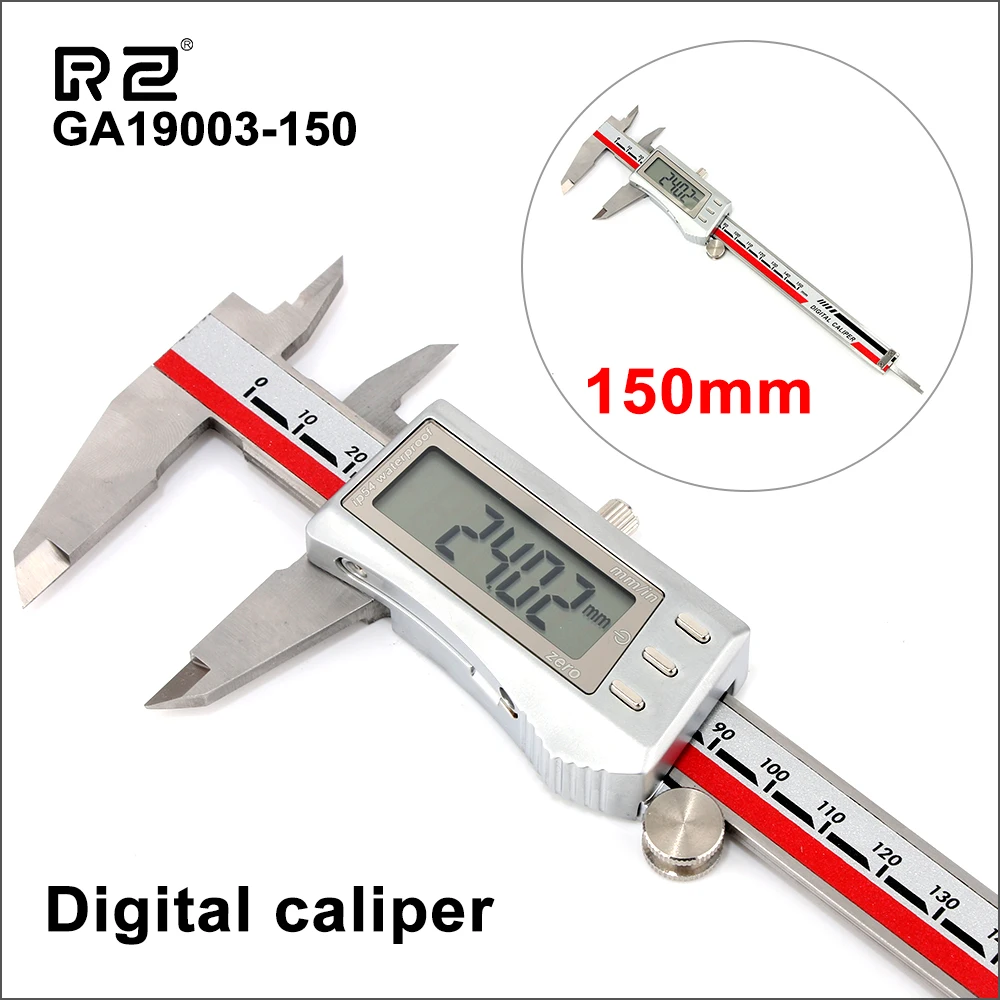 

RZ Vernier Caliper Digital Vernier Caliper Stainless Steel Handheld 0-150mm Marking Vernier Caliper Professional Measuring Tool