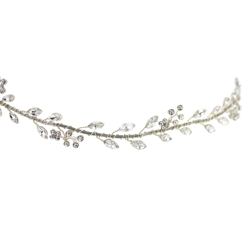 O819 Handgemaakte Kroon En Tiara Bruiloft Mini Strass Bruids Tiara Kroon Crystal Bridal Haarband Voor Party