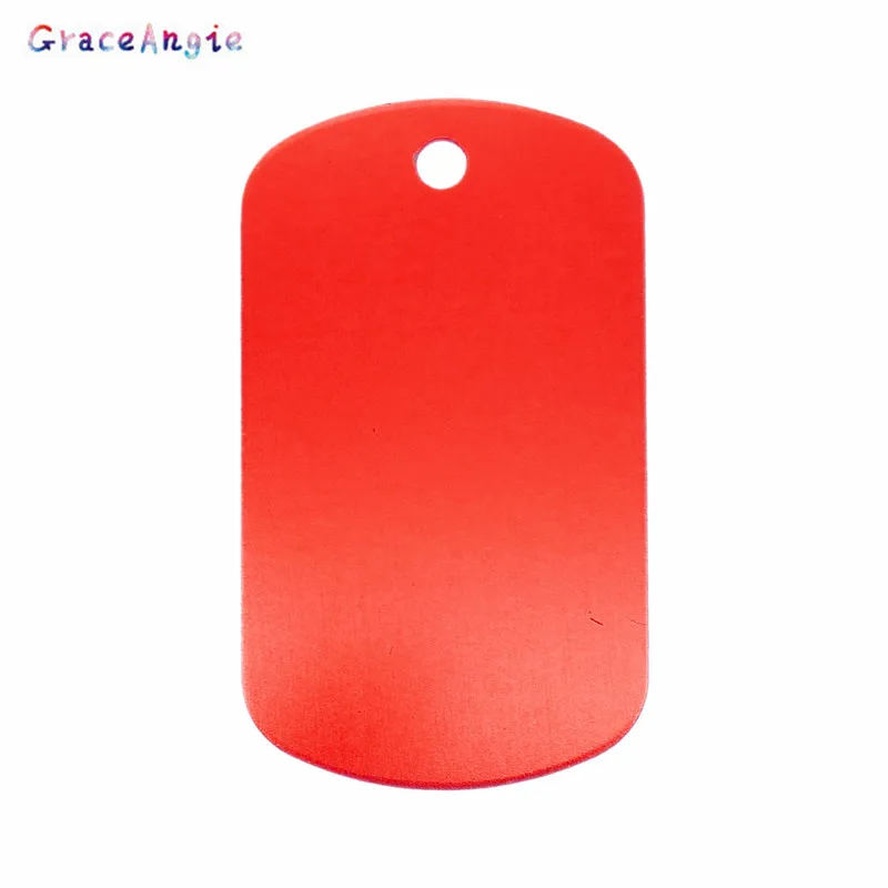 10pcs Military Pet Id Dog Tag Aluminum Army ID Tag Name Blank Dog Tags Pendant  Logo laser engraving text