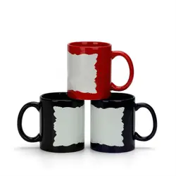 Creative Light Sublimation Blank Magic Mug Color Changing Cup Diy Photo Print Coffee Tea Milk Handle Cup Novelty Gifts